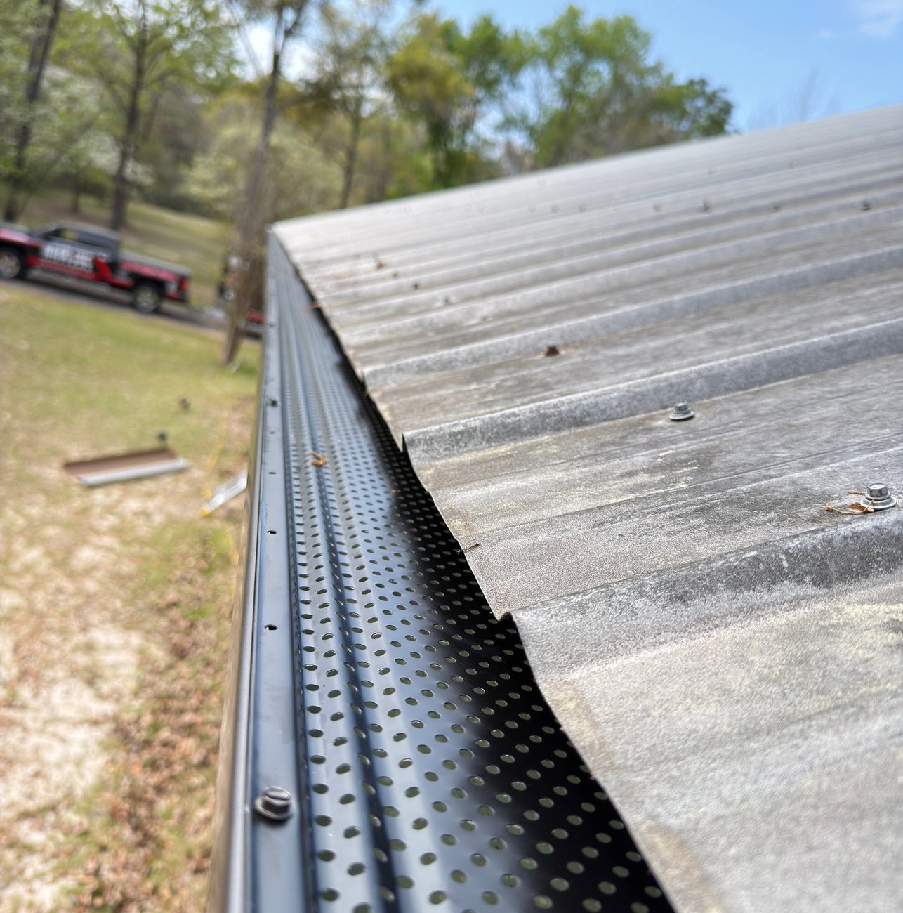 Gutter guard installed on a home near St. Marks, FL