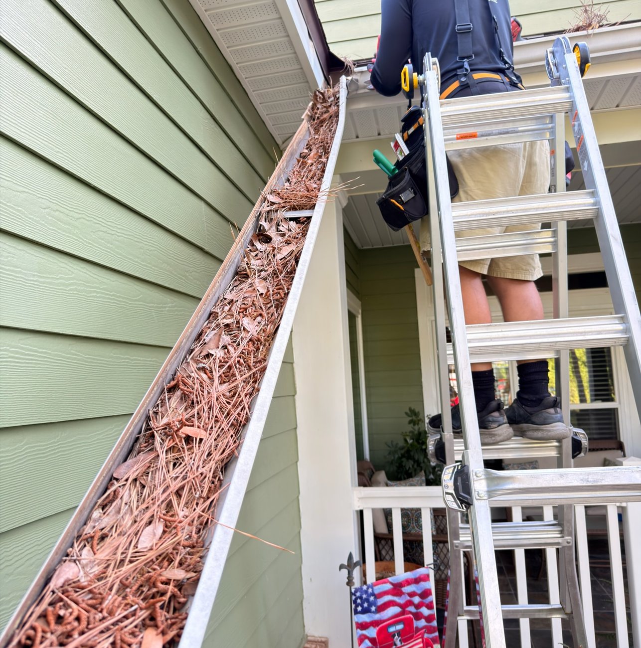 Seamless gutter installed on a home in Thomasville, GA