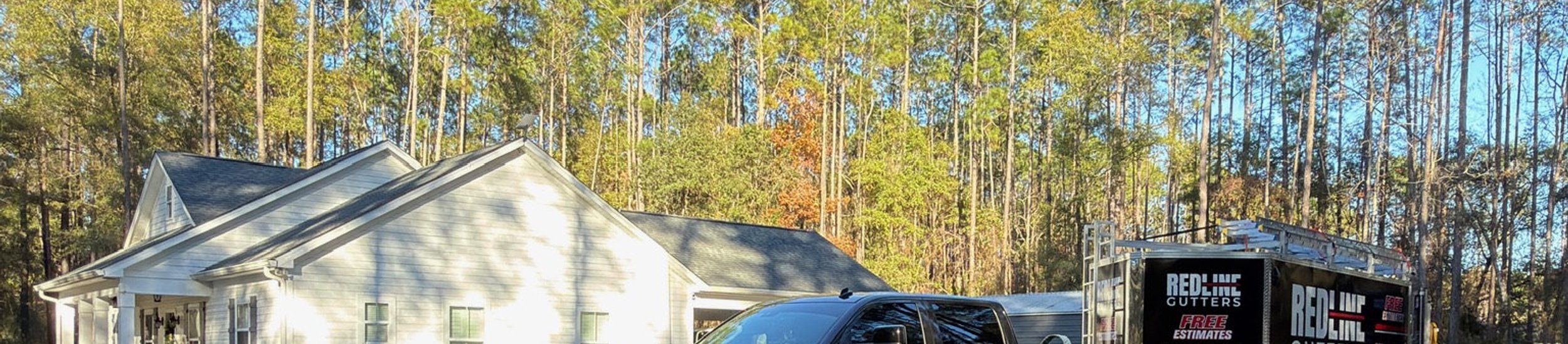 Seamless gutter installed on a home in Crawfordville, FL