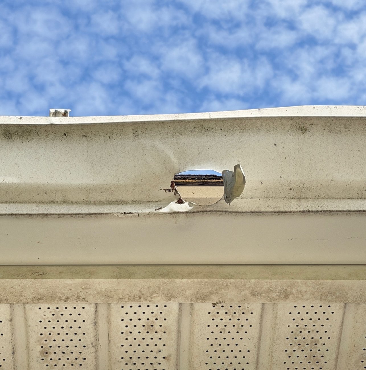 Gutter repair completed on a Panama City, FL home