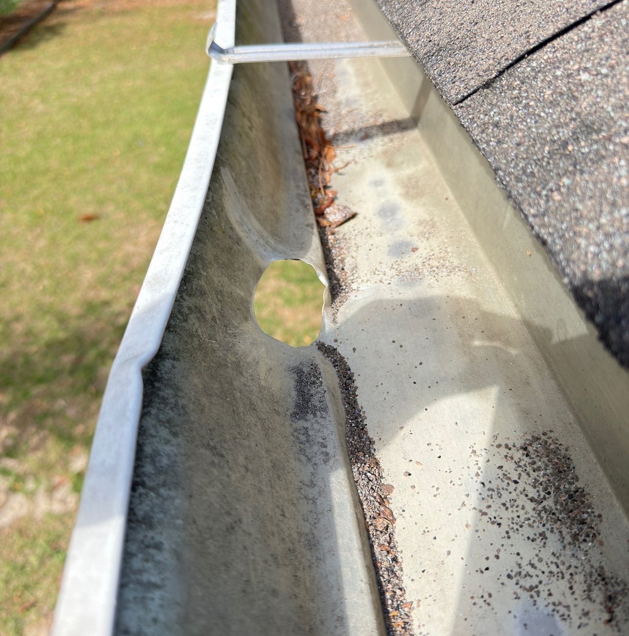 Gutter repair completed on a St. Marks, FL home